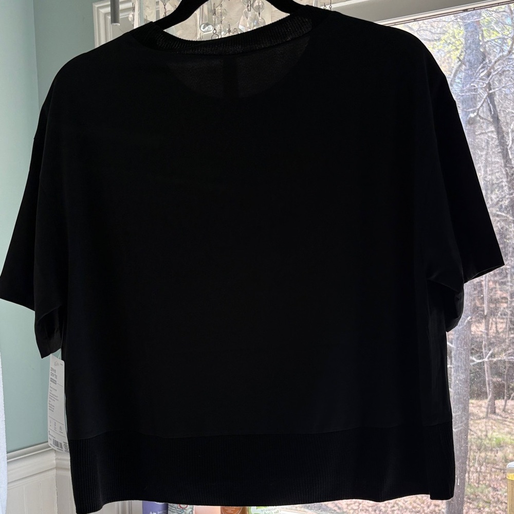 Athleta Black Zephyr Crop Tee - Picture 9 of 9